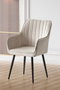 Hanah Home Nova Silla Crema y Negro